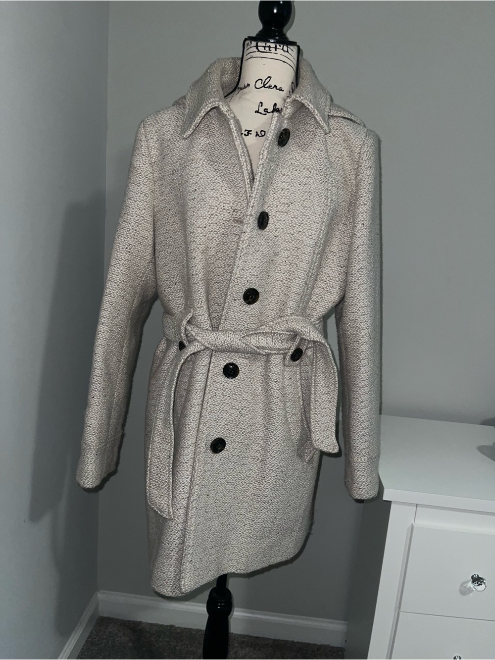 XL Liz Claiborne Wool Trench Coat